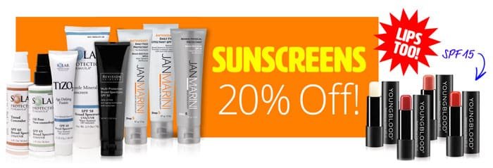 Sunscreen sale